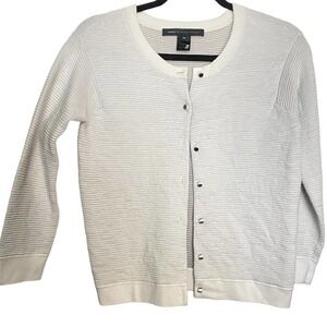 Marc By Marc Jacobs White button down sweater Knit Cardigan XS